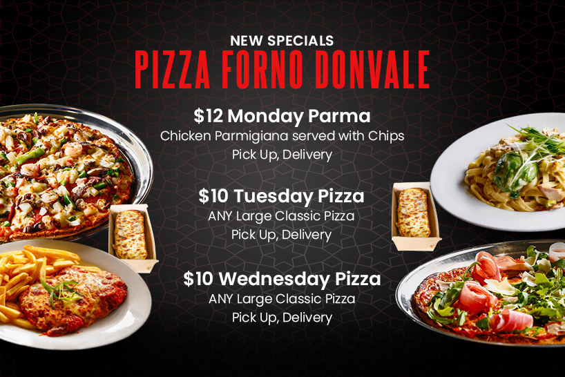 Donvale what’s on Pizza Forno Kitchen