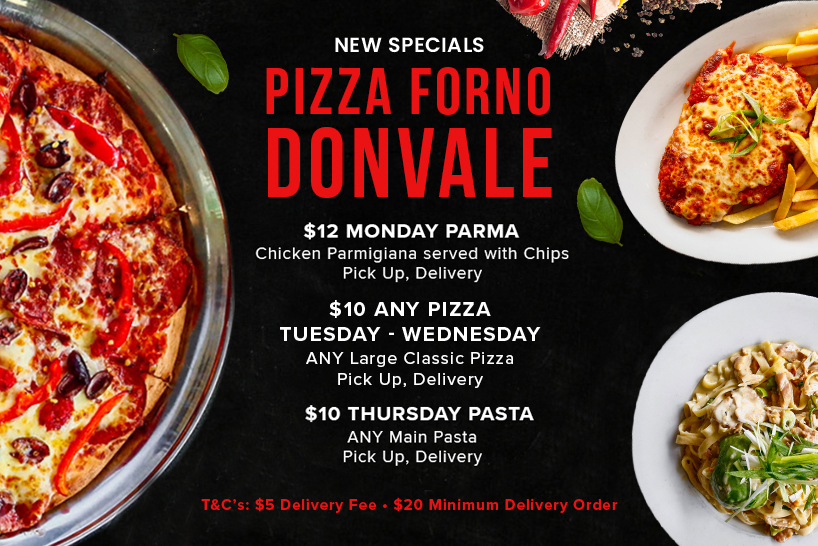 Donvale what’s on Pizza Forno Kitchen